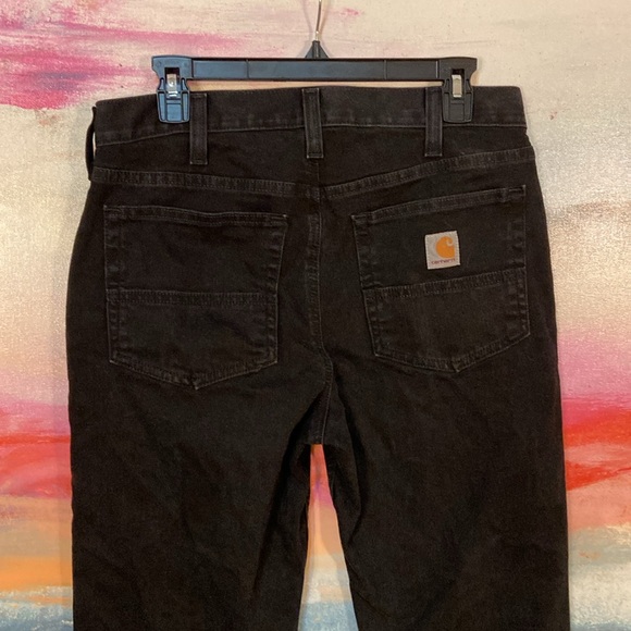 🔥NWOT🔥Carhartt Rugged Flex Relaxed Fit Cotton Blend 5-Pocket Jean Denim. - Picture 2 of 9